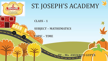 Class 1, Mathematics, Time by Anukriti Gupta