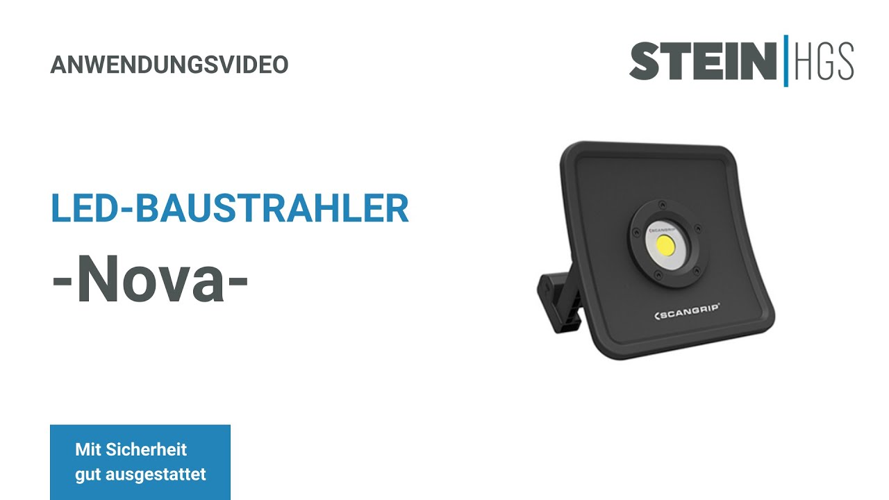 LED-Baustrahler 'NOVA C+R' mit Akku und Netzbetrieb, 26-44 W (3000-5000 lm)