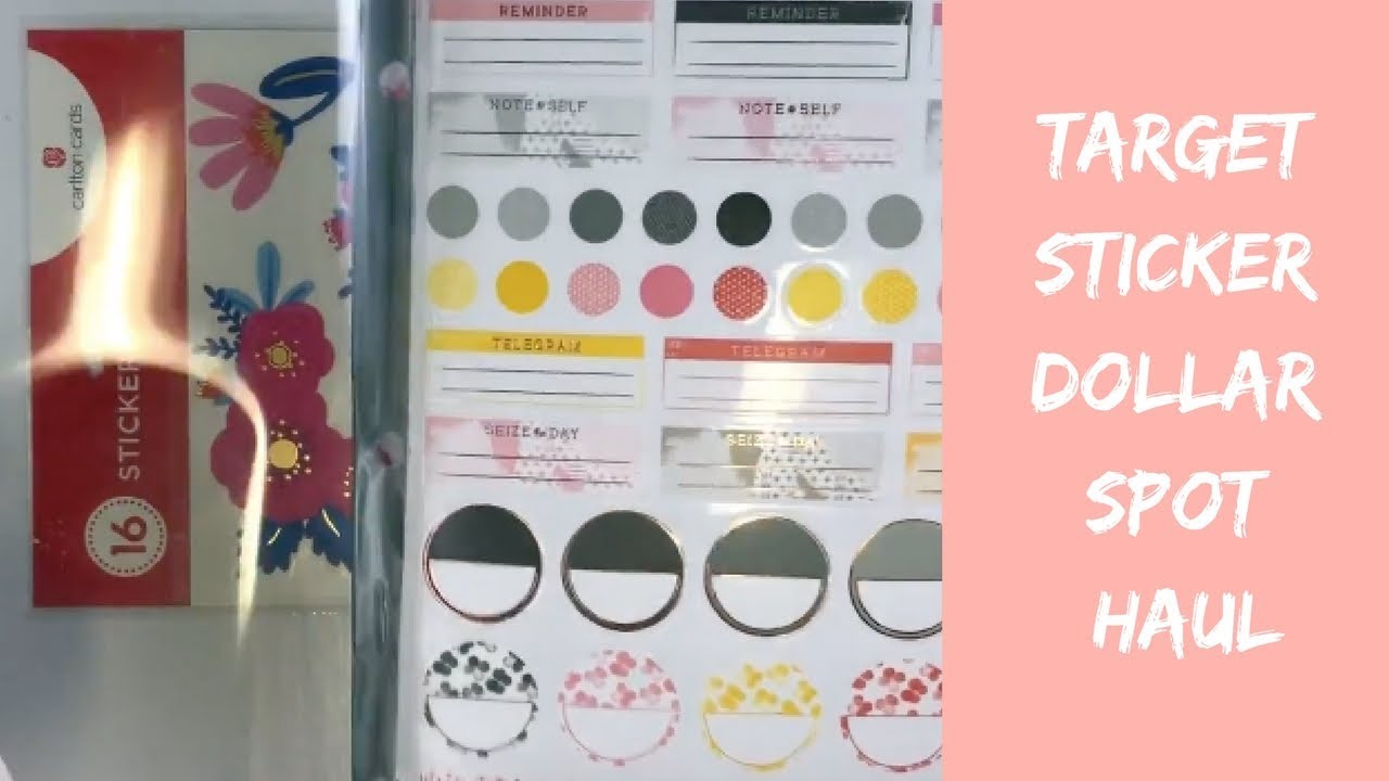 Target Essentials Sticker Target Sticker Haul - YouTube