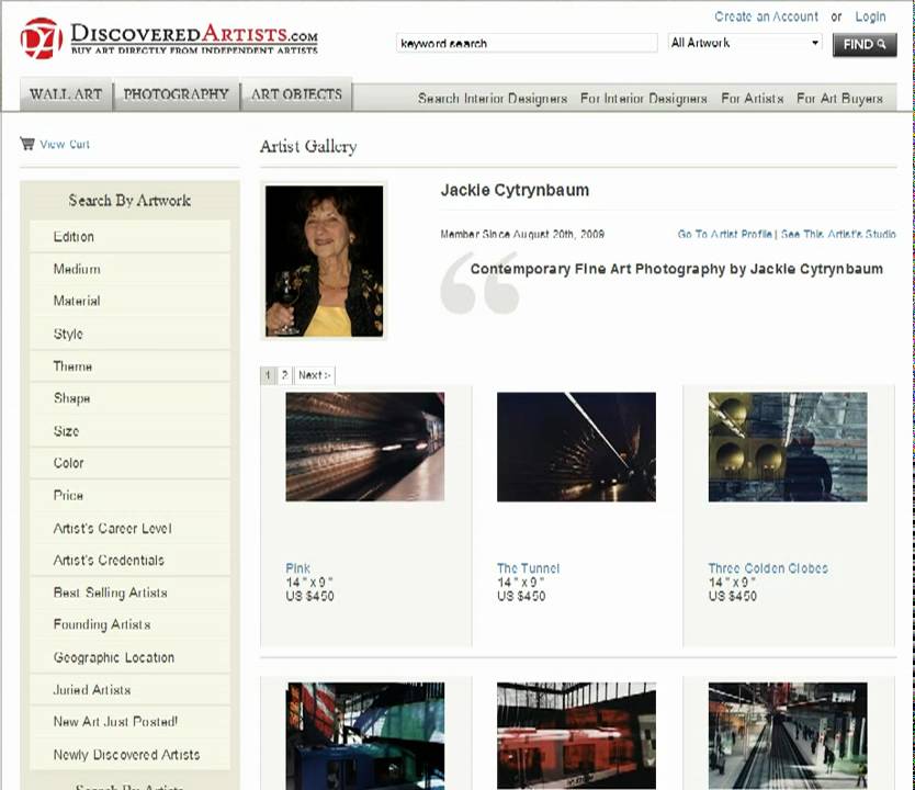 Screencast by @DiscoverArtists from Screenr.com