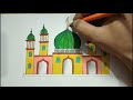 Beautiful mosque drawing masjid drawing mosque drawing