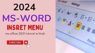 Learn MS-Word Insert Menu  #insret #winwordclass #learnwinword