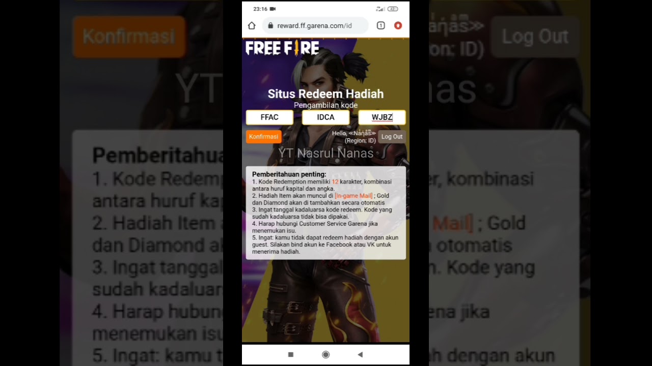 Kode Redeem Token FFAC Free Fire | Cara Mendapatkan Token FFAC