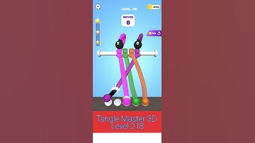 Tangle Master 3D Level 218 Walkthrough Мастер 3D распутывания #218level #shorts #TangleMaster3D