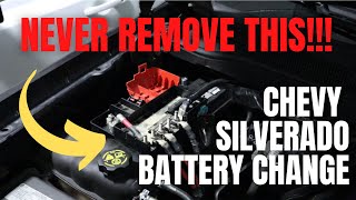 CHEVY SILVERADO/GMC SIERRA BATTERY CHANGE (2014-2018) - INSTALLATION/REMOVAL - BEST O