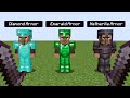 emerald armor vs diamond armor vs netherite armor