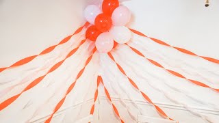 DIY: Party Decor Streamer and Balloons || Under $10 || Quick and Easy