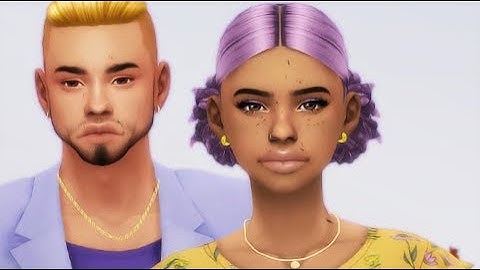 COMPLEMENTARY BESTIES💜💛 // The Sims 4: Create A Sim W/NEECXLE