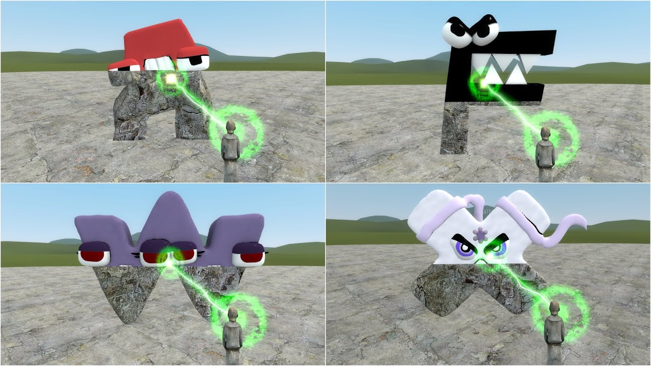 TURNING ALL ALPHABET LORE A-Z INTO STONE in Garry's Mod!