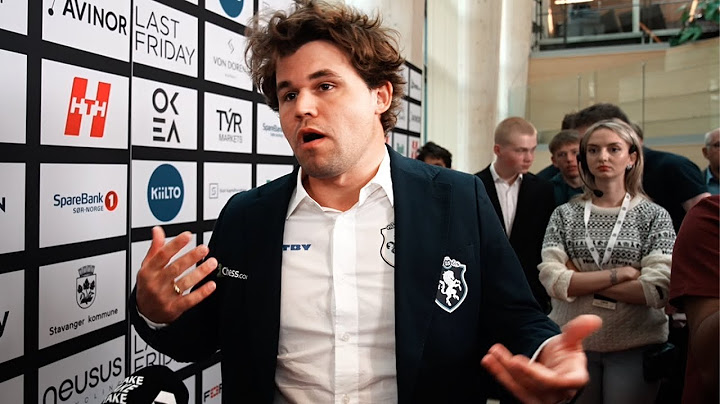 "Why Am I Doing This? What's The Point?" Magnus Carlsen