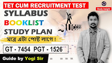 TET cum Recruitment Test - Syllabus, Strategy, Advertisement and Booklist !