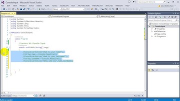 Learn C# for beginners: 10 - Console Input