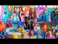 Frozen Elsa make believe play with Kate &amp; Lilly, Princess Lollipop, Maleficent, Ariel, and more!