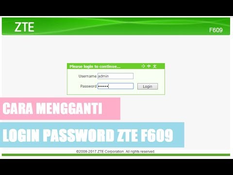 Username Password Zte Zxhn F609 - Zte Zxhn F609 Multicast ...