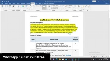 Exp19_Excel_Ch09_ML1_Expenses | Exp19 Excel Ch09 ML1 Expenses