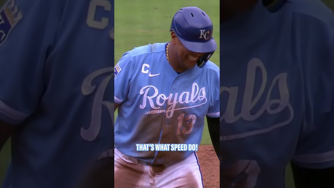 Salvy's first stolen base in FIVE years! #kcroyals #salvadorperez #stolenbase #baseball #MLB