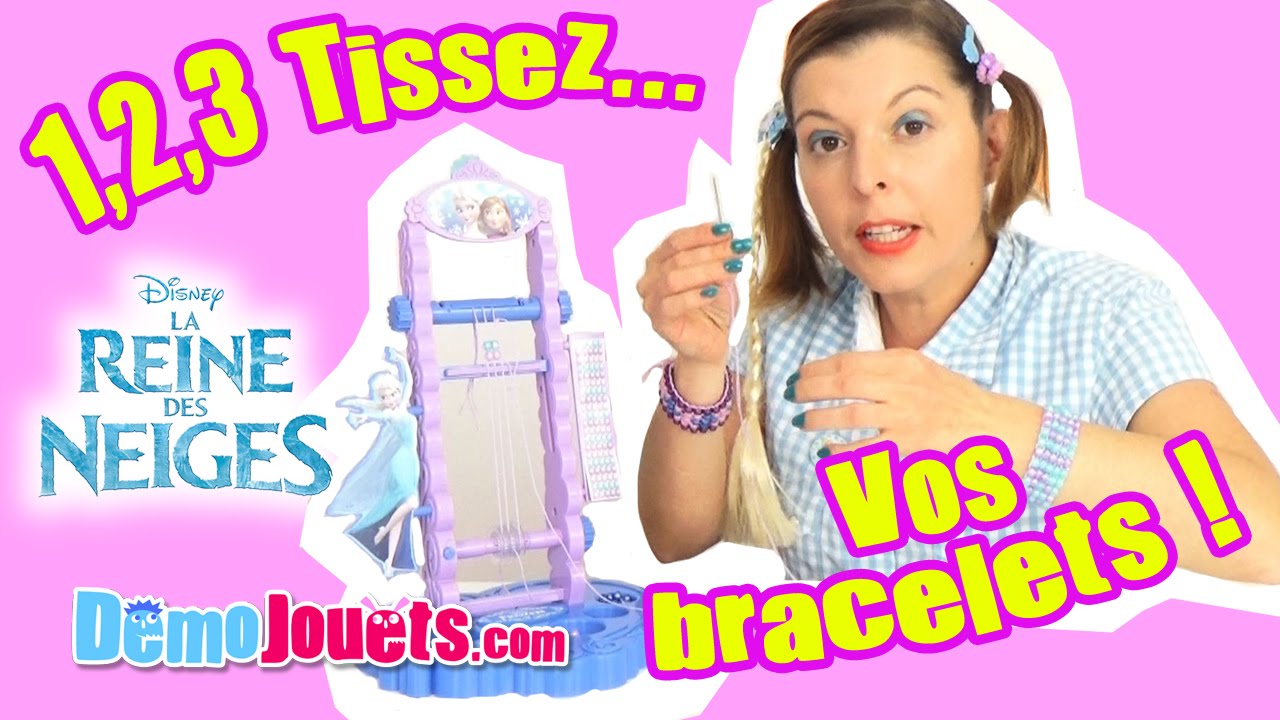 Diy La Reine Des Neiges Disney Mon Metier A Tisser Demo Jouets Youtube