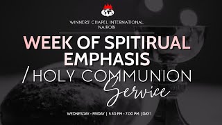 WEEK OF SPIRITUAL EMPHASIS/CMMUNION SERVICE | JULY 07, 2021