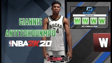 Took my GIANNIS ANTETOKOUNMPO build to the 1V1 RUSH EVENT! CONTACT DUNKS | NBA 2K20