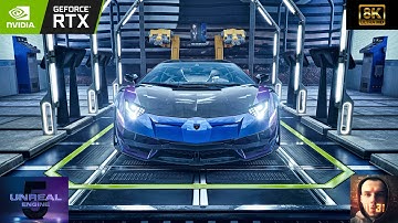 Private Car Paradise: Lamborghini Aventador - but in 8k 60 fps! |  Unreal Engine 5 | 3D render