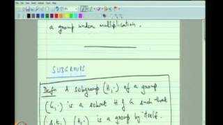 ⁣Mod-02 Lec-04 Subgroups and Equivalence Relations