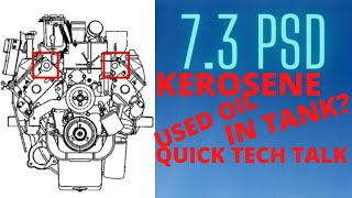 🛻📽️7.3 PSD QUICK TECH TALK DRAIN OIL AS FUEL ?????"" ....🟢🟡🔴🟢