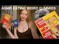 Asmr trying weird gummies