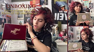 a fever you cant sweat out Panic! at the Disco box set unboxing