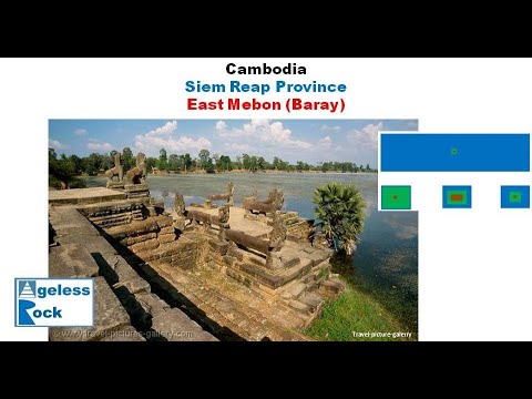 East Baray and Mebon is a temple in a moat
