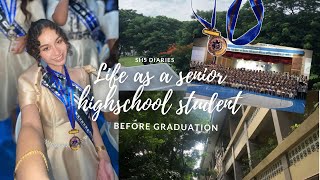 Last Senior Highschool Vlog🎓 | SHS Diaries | retreat, year-end party, graduation ball & graduation