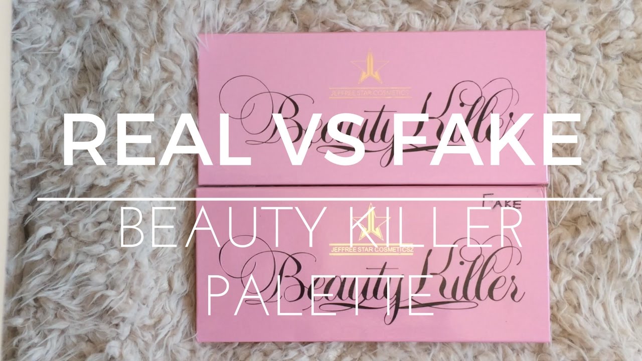REAL VS FAKE! JEFFREE STAR BEAUTY KILLER PALETTE