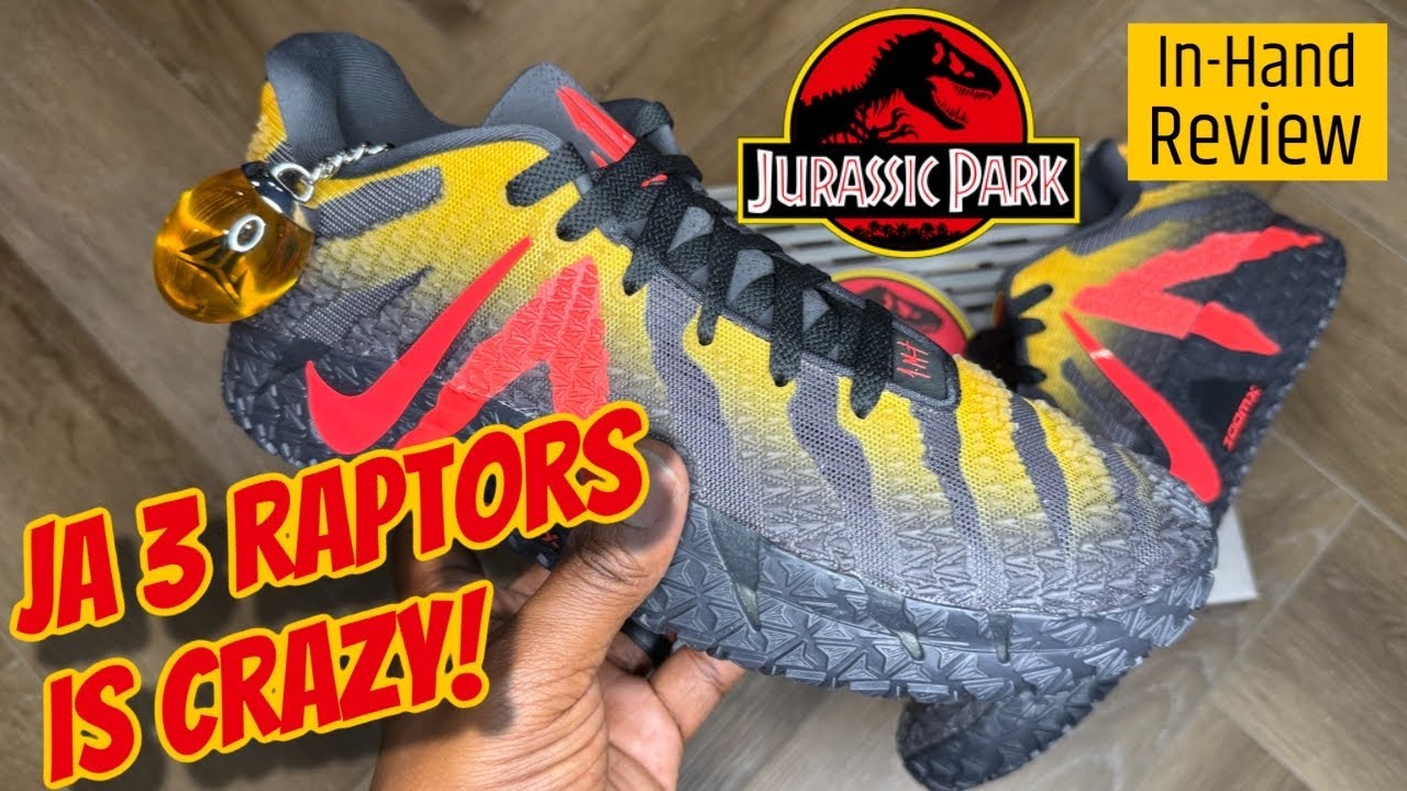 JURASSIC PARK X NIKE JA 3 “RAPTOR” IN-HAND REVIEW! BEST JA 3 YET