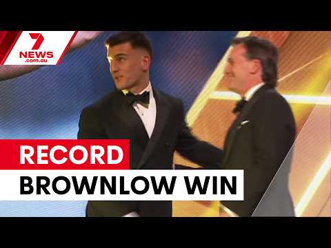 Nick Daicos wins Brownlow Medal with record votes | 7NEWS