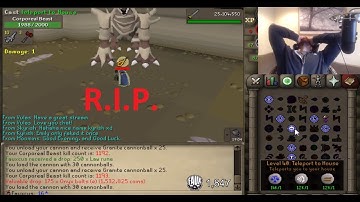 [OSRS] Fauxcus loses Hardcore Ironman Status | Killed by Corp