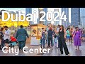 Dubai 4k amazing burj khalifa city center evening walking tour 
