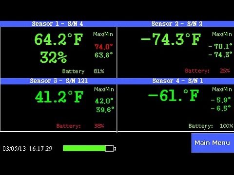 Wireless temperature &