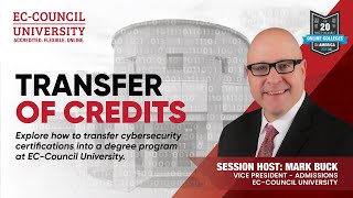 #Webinar | How to transfer cybersecurity certifications into degree program at EC Council University