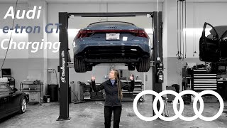 Up Close and Personal with the Audi etron GT battery! Audi etron GT Charging, Level 1,2 & 3