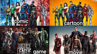 justice league -comic ,cartoon ,game and movie by SL Hush creation