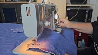 Nähmaschine Privileg 300 Test, Sewing machine review, швейная машина тест näht Leder