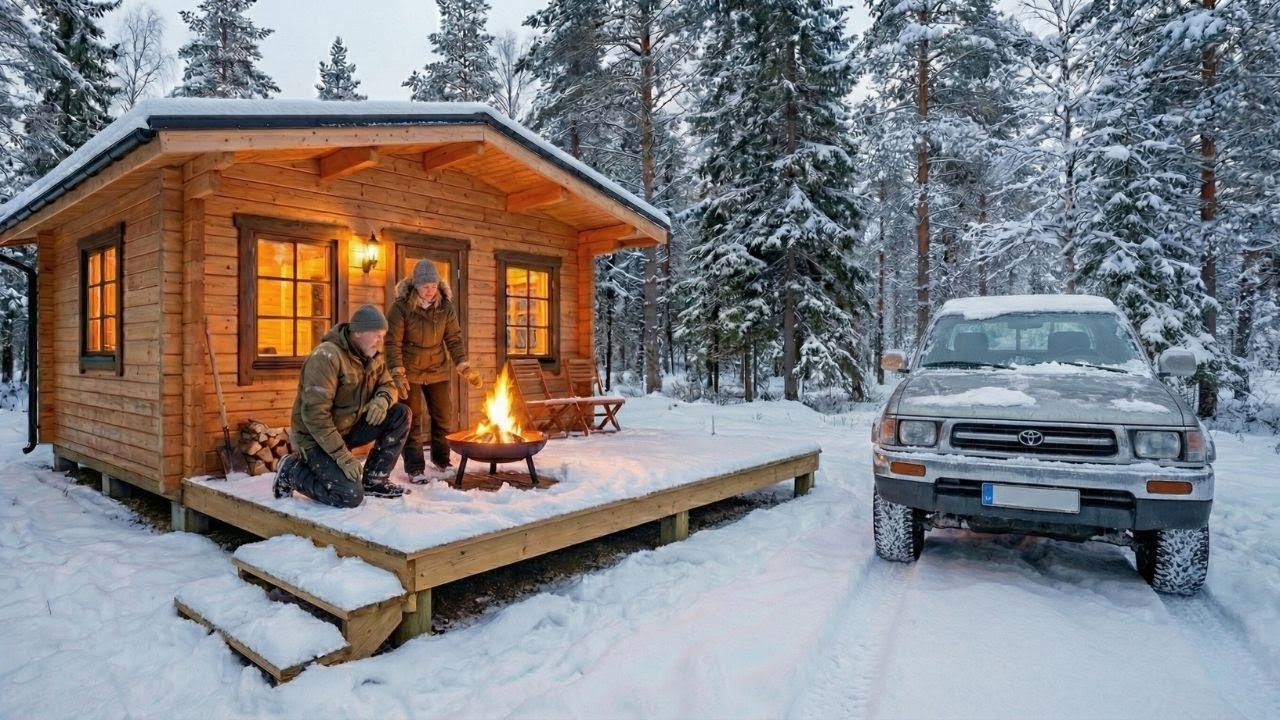 A Couple Hand Built Fully Equipped Wooden House Deep In The Forest ...