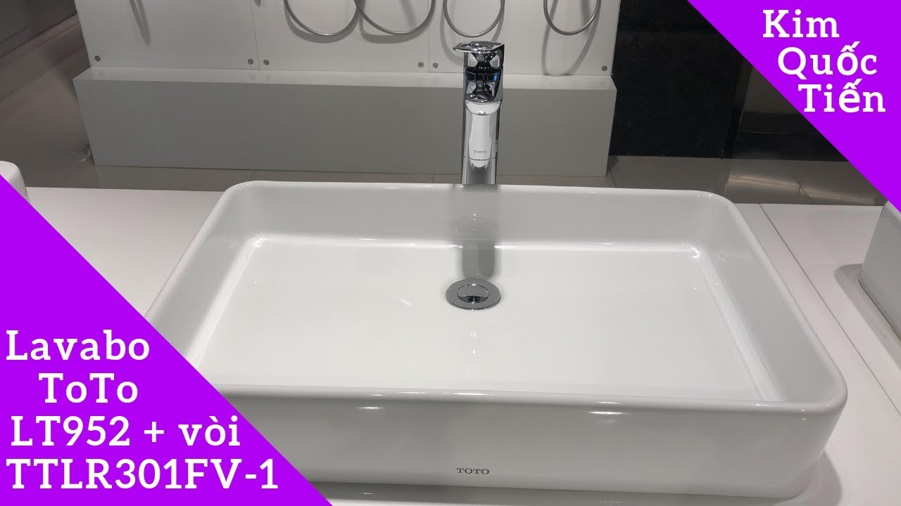 Lavabo ToTo LT952 + vòi lavabo ToTo TTLR301FV1 YouTube