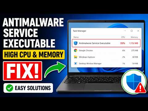 Antimalware Service Executable High CPU & RAM Usage Fix (Windows 10/11)