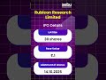 Rubicon Research IPO Opens on Oct 9, 2025 | Price Band ₹461–₹475 | Full Details