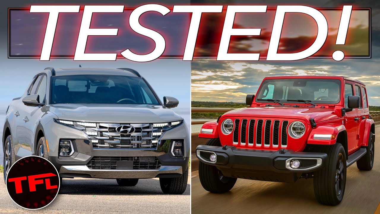 I Get Hands-On With The Hyundai Santa Cruz & Push The Wrangler 4xe's EV ...