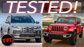 I Get Hands-On With The Hyundai Santa Cruz & Push The Wrangler 4xe's EV Mode To Its Limits Off-Road!