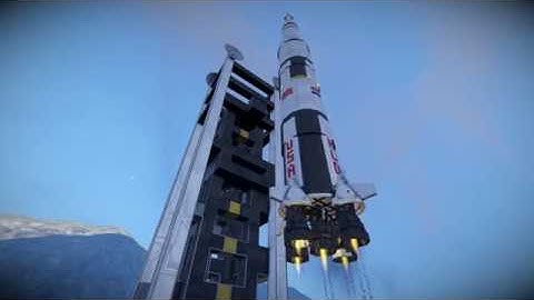 Epic - Apollo Crash on the Moon - Space Engineers [HD]