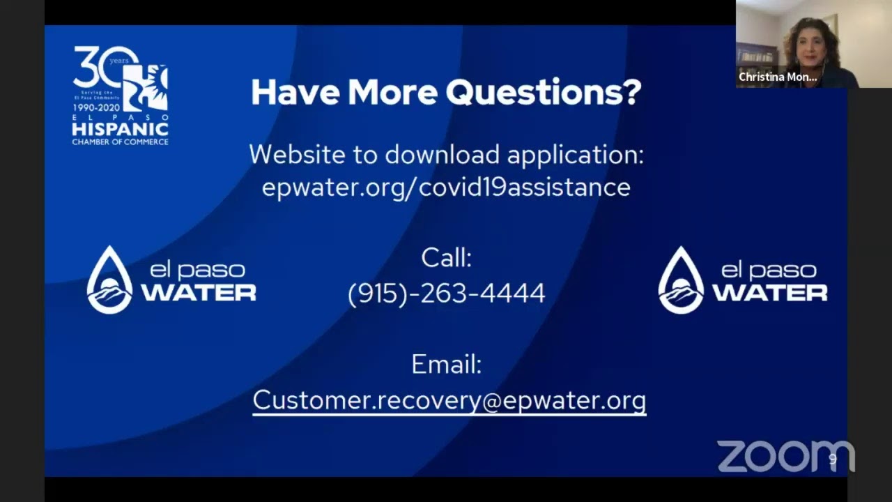 El Paso Water Utility Relief for your Business!