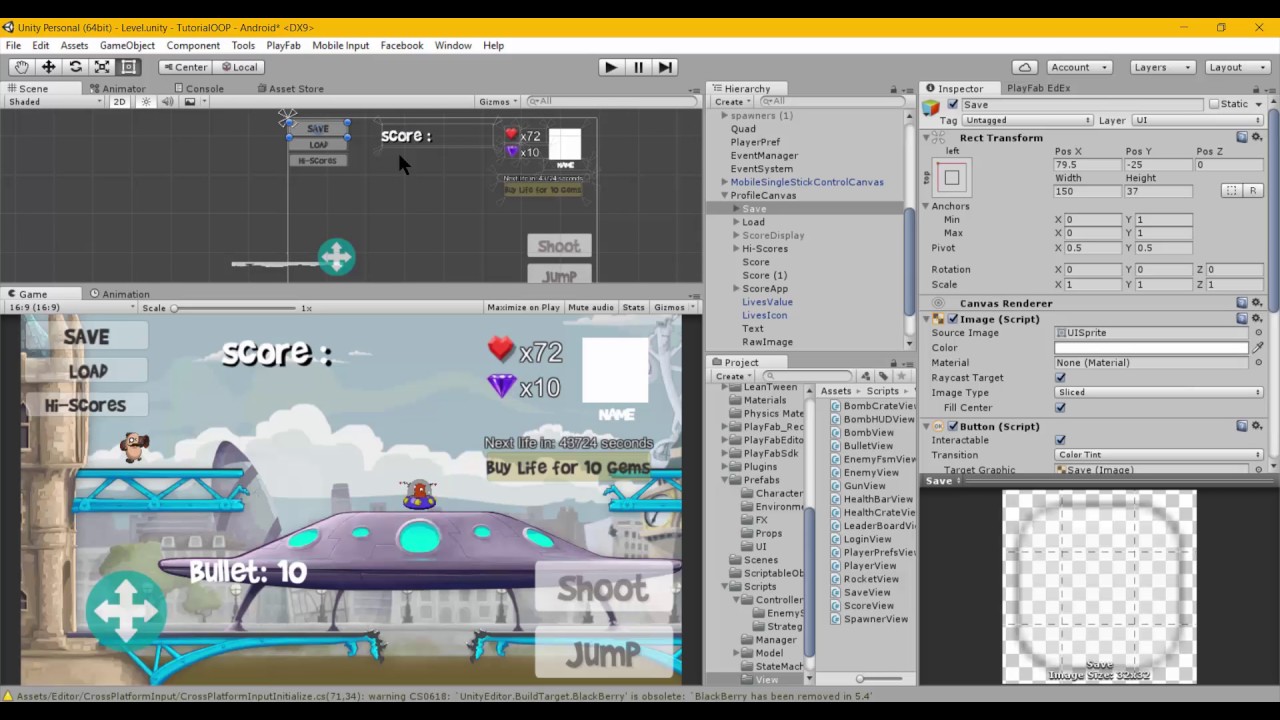Unity TIP : Anchor UI for Multi-Resolution Mobile Phone - YouTube