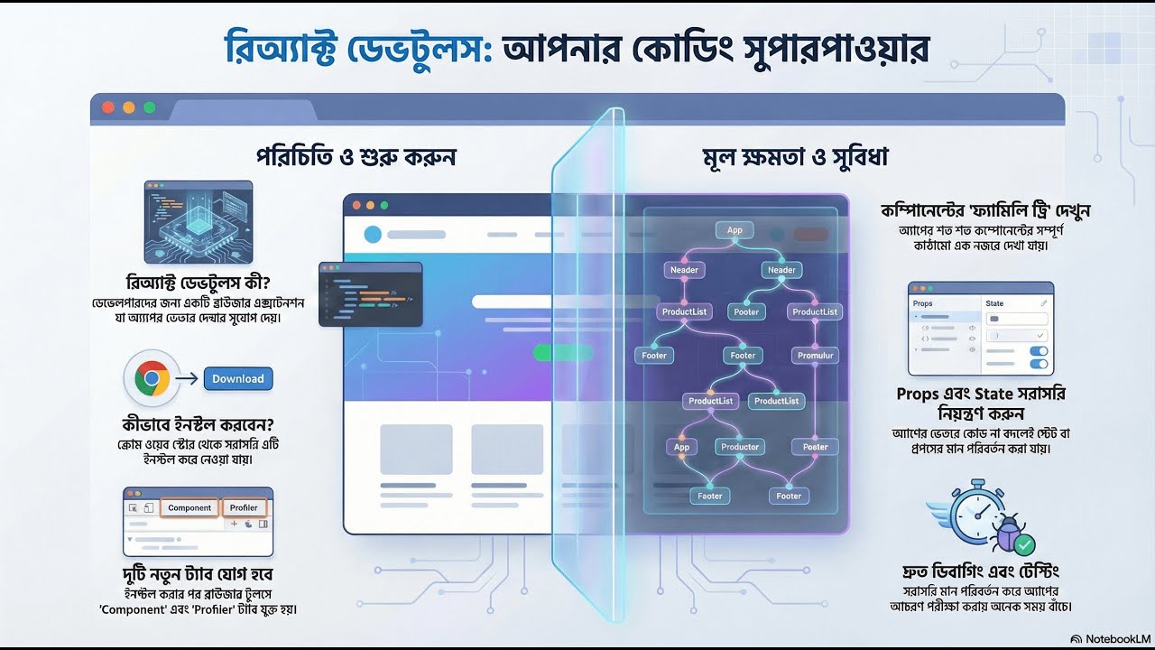 React DevTools 🔍: জাদুর এক্স-রে | Debug React Like a Pro (Bangla) 